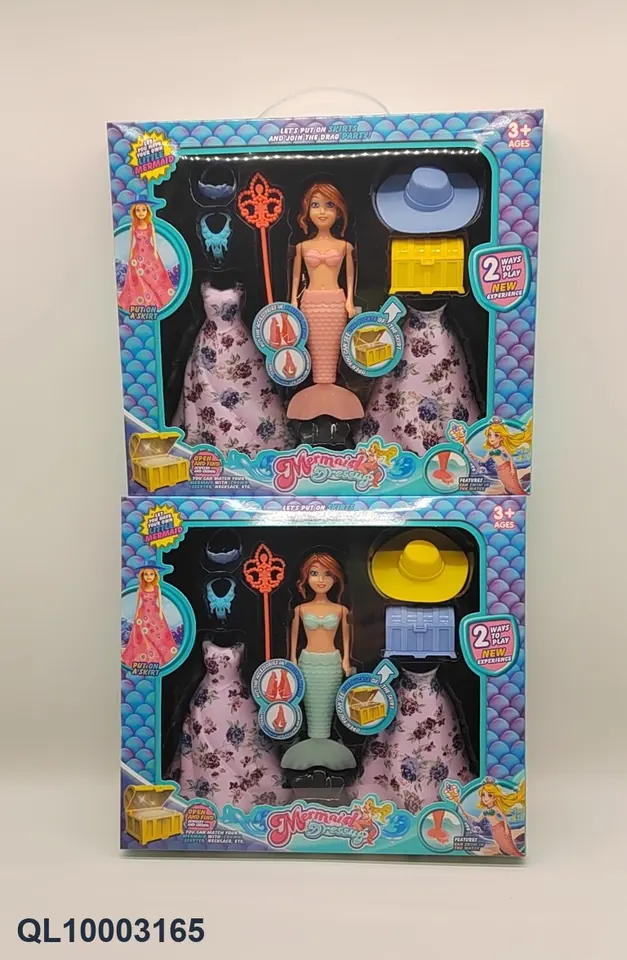 Winding Swing Tail Mermaid Suit "Flesh Color 7 Inches" Window Box wholesale from Qili Toys