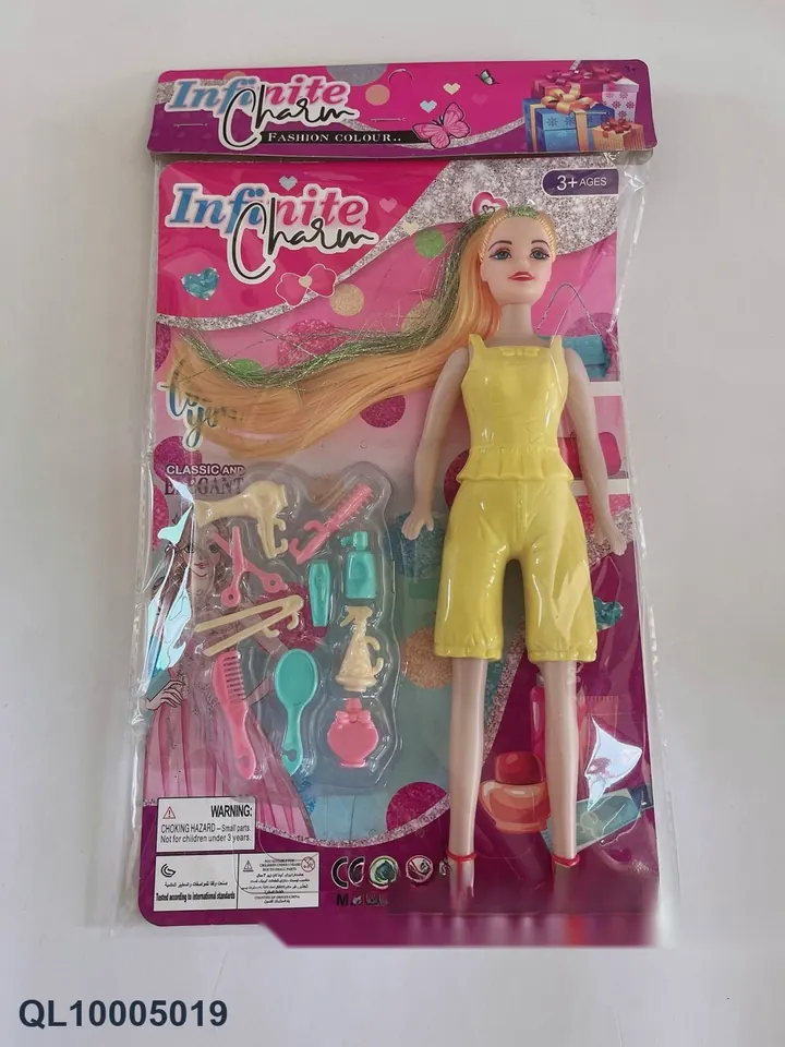 11 Inch Girls Set With Hair Tool Suction Blade PP Header Bag wholesale from Qili Toys