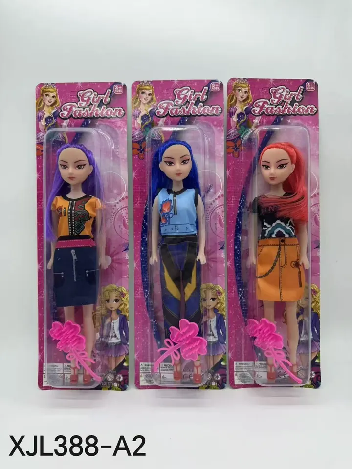 11 Inch Hard Leg Toy Doll Blister Board wholesale from Qili Toys