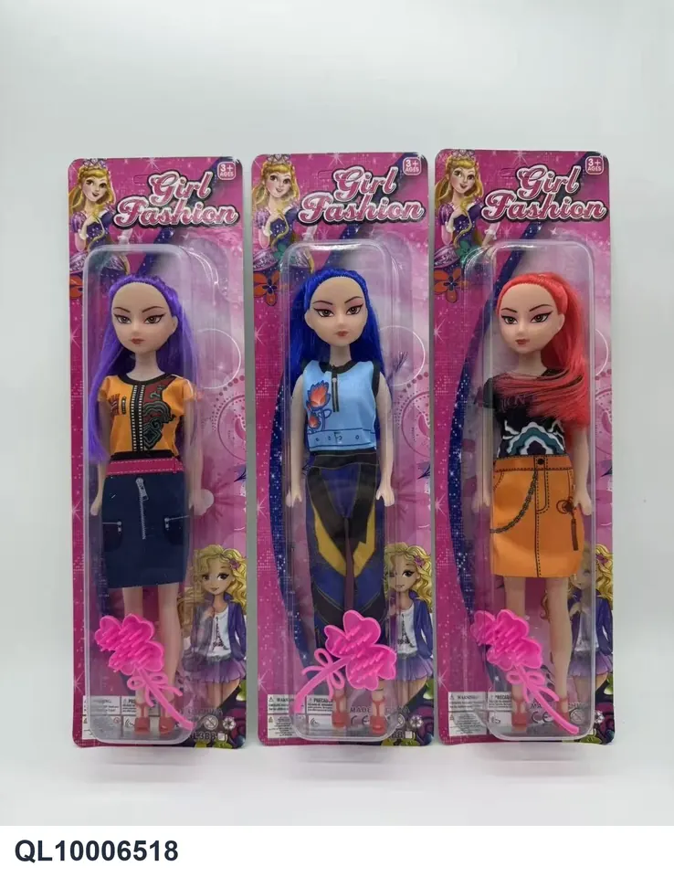 11 Inch Hard Leg Toy Doll Blister Board wholesale from Qili Toys