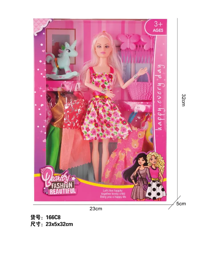 11 Inch Solid Body Jointed Hands And Empty Legs Barbie Window Box wholesale from Qili Toys