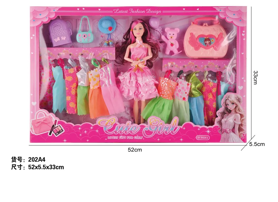 11 Inch Solid Jointed Barbie Window Box wholesale from Qili Toys