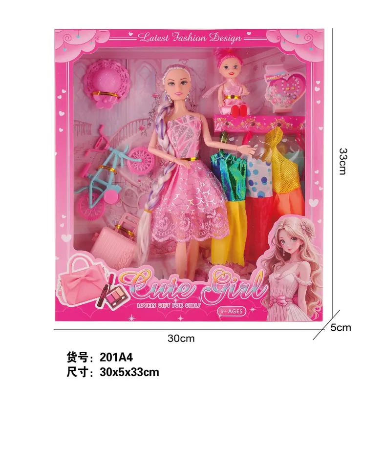 11 Inch Solid Jointed Barbie Window Box wholesale from Qili Toys