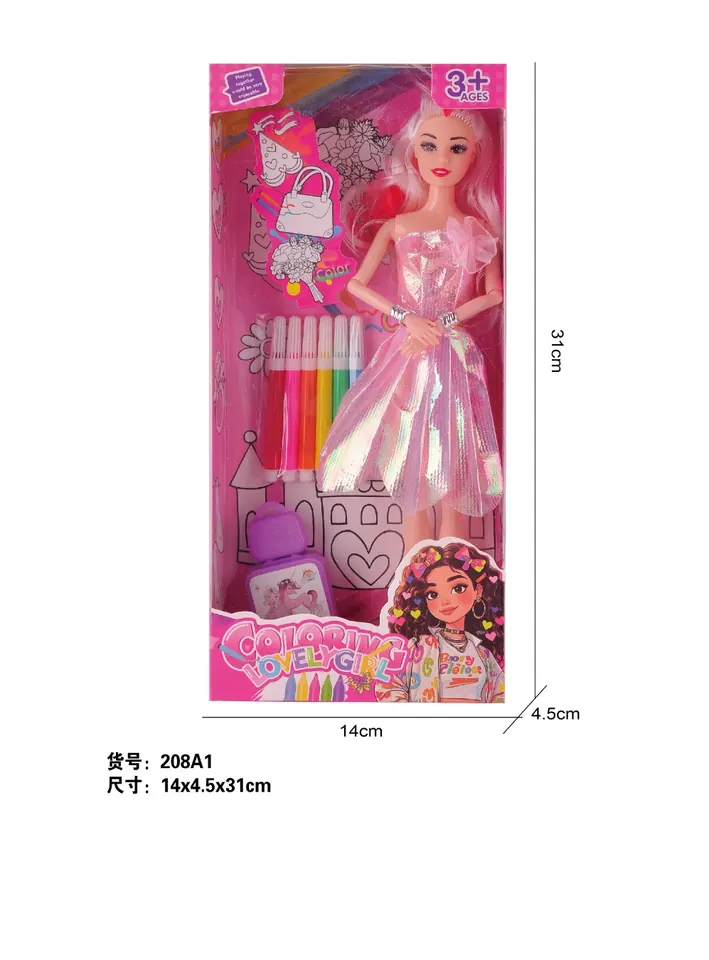 11-Inch Joint Hand-Painted Pen Barbie Window Box wholesale from Qili Toys