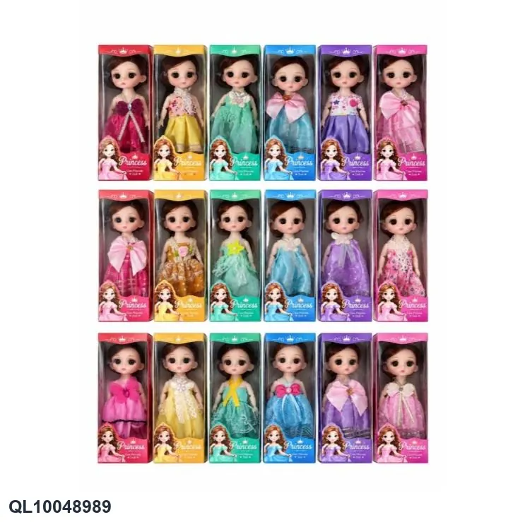 11-Jointed 6-Inch Fashion Doll (18 styles mixed) Window Box wholesale from Qili Toys