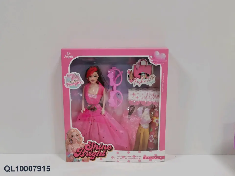 11.5 Inch Solid Beautiful Girl With Glasses And Clothes Window Box wholesale from Qili Toys