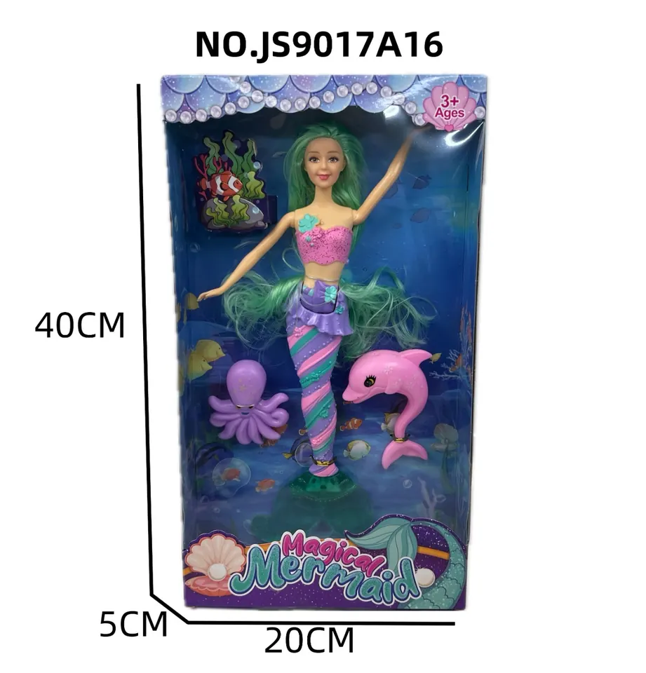 11.5 Inch Solid Lantern Mermaid Doll Window Box wholesale from Qili Toys