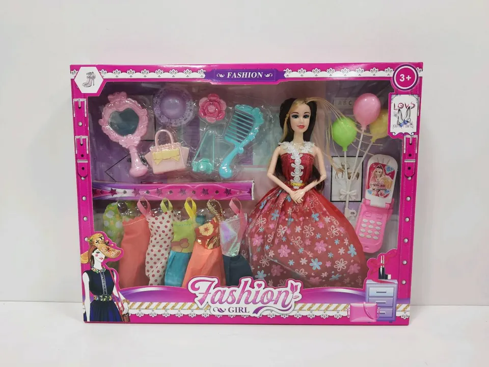 11.5-Inch Solid Plastic Barbie Doll Window Box wholesale from Qili Toys