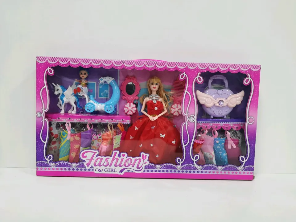 11.5-Inch Solid Plastic Barbie Doll Window Box wholesale from Qili Toys