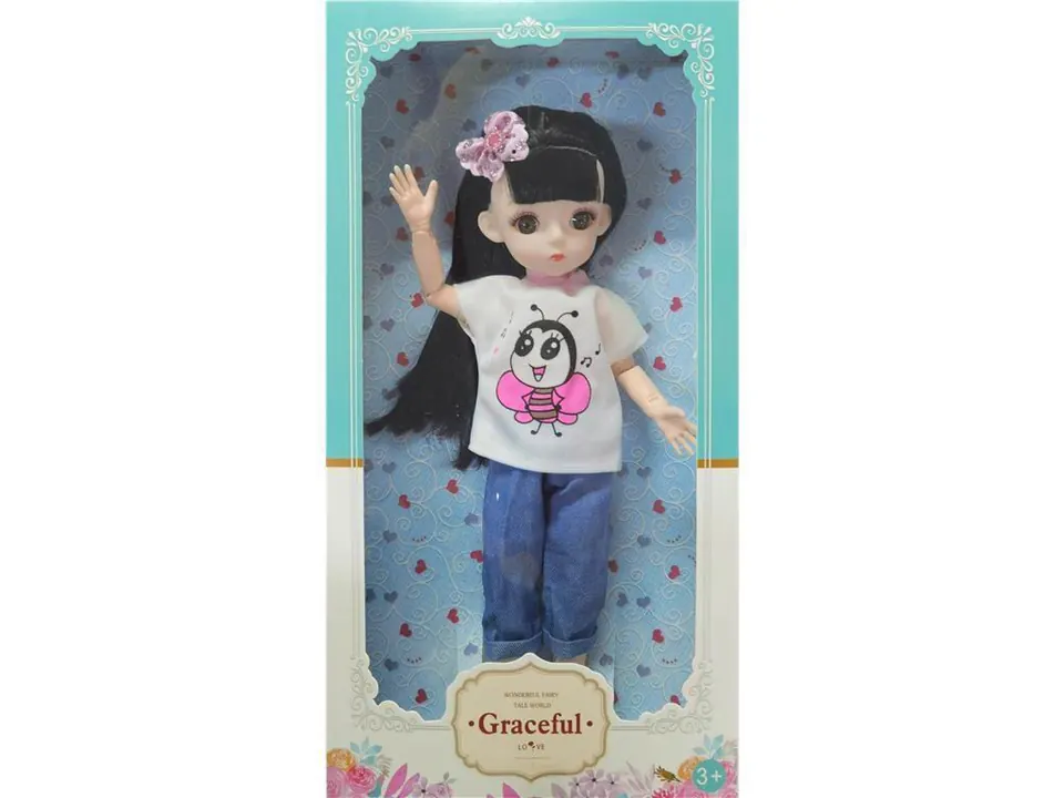 12-Inch Window Box Solid Body Multi-Jointed Fat Baby Living Eyes With Comb Window Box wholesale from Qili Toys