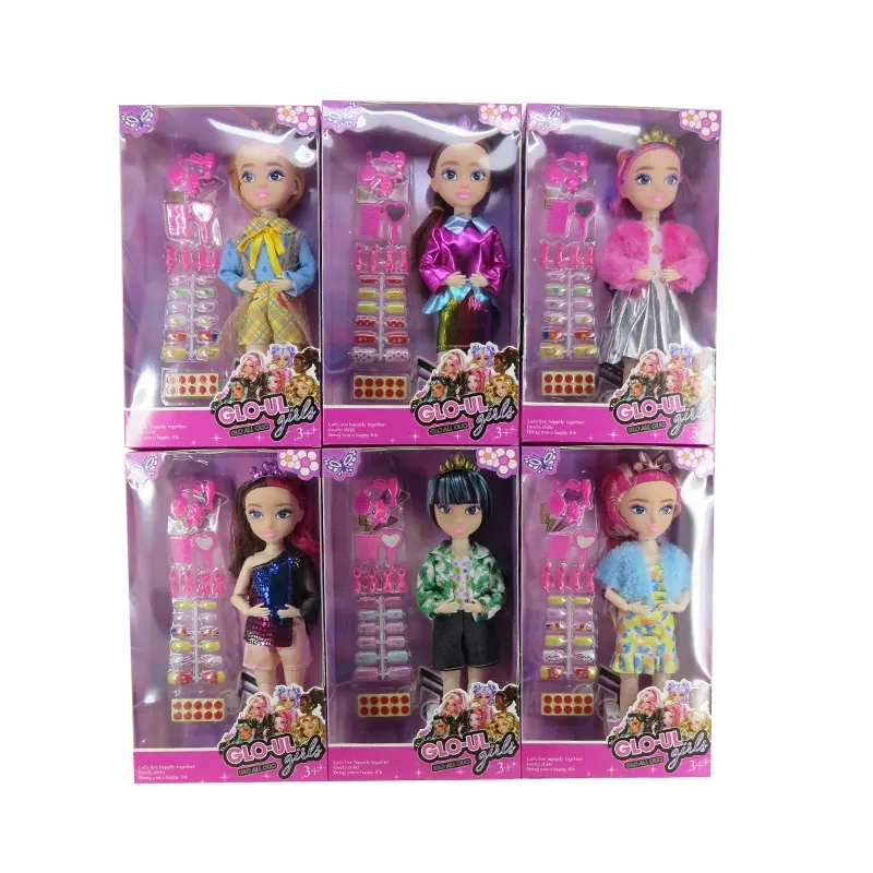 12-Inch Window Box Solid Body (multi-jointed body plus blister accessories, glo-up girl fashion super beautiful girl doll series) Window Box wholesale from Qili Toys