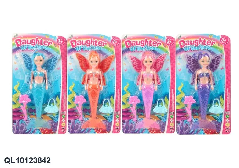 19.5Cm Little Kelly Light-Up Mermaid Butterfly Fairy Doll + 2 Accessories Blister Board wholesale from Qili Toys