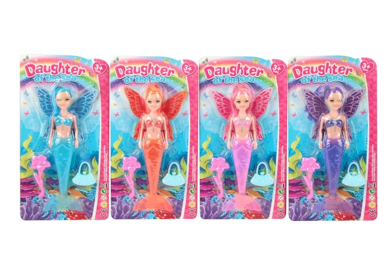 19.5Cm Little Kelly Light-Up Mermaid Butterfly Fairy Doll + 2 Accessories Blister Board wholesale from Qili Toys