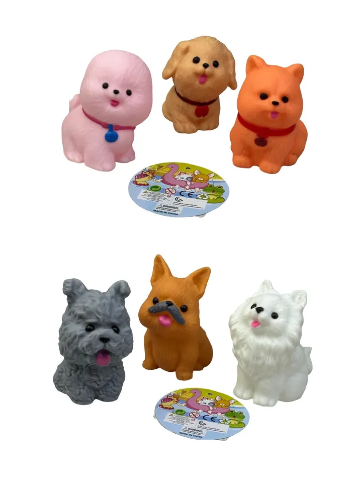 3-Pack Of Vinyl Dogs Mesh Bag wholesale from Qili Toys