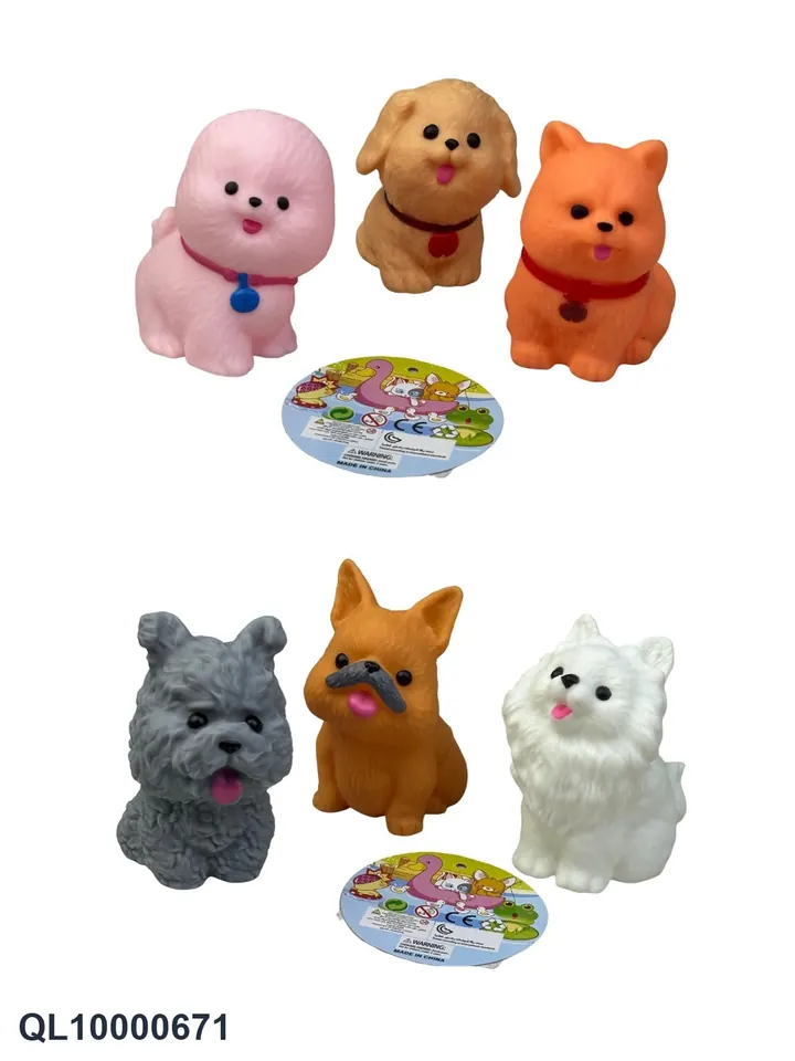 3-Pack Of Vinyl Dogs Mesh Bag wholesale from Qili Toys