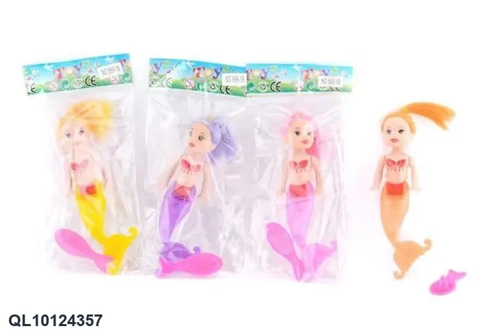 5-Inch Realistic, Miniature Mermaid Doll OPP Bag wholesale from Qili Toys