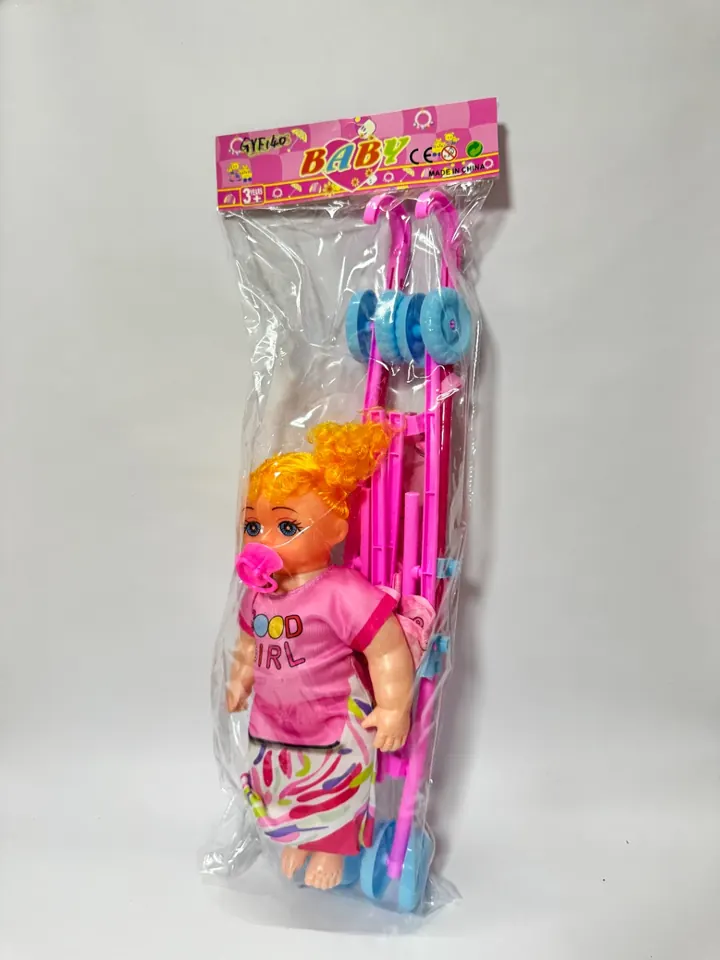 A Variety Of 12-Inch IC Girls' Strollers Mixed PVC Header Bag wholesale from Qili Toys
