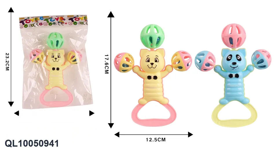 Bear Rattle OPP Bag wholesale from Qili Toys