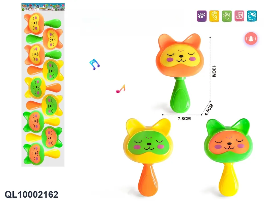 Cartoon Cat Rattle OPP Bag wholesale from Qili Toys