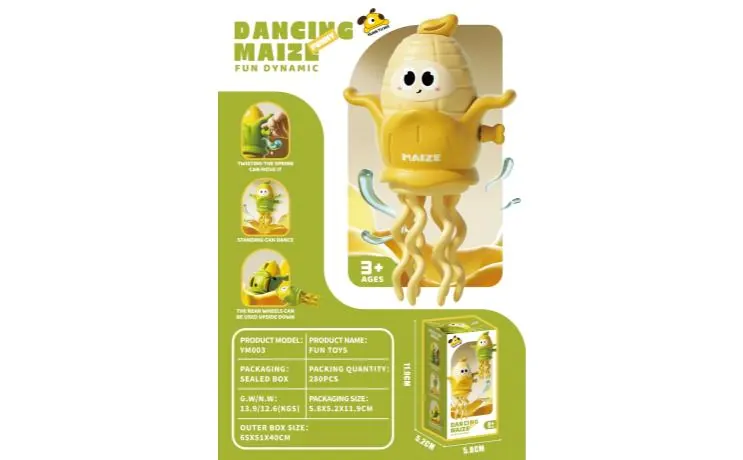 English Yellow (ripe, dancing corn octopus figure) Color Box wholesale from Qili Toys
