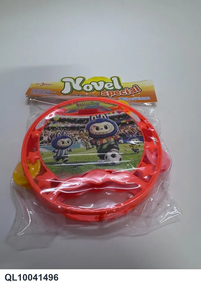 Football Rabbu Double Sided Tambourine PVC Header Bag wholesale from Qili Toys