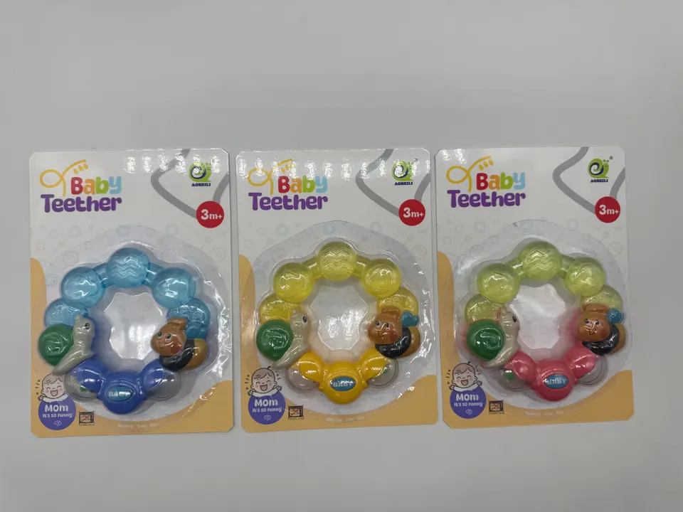 Snail Bee Baby Water Injected Teether Blister Board wholesale from Qili Toys