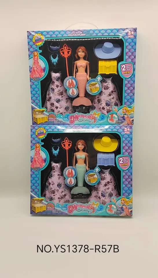 Winding Swing Tail Mermaid Suit "Flesh Color 7 Inches" Window Box wholesale from Qili Toys
