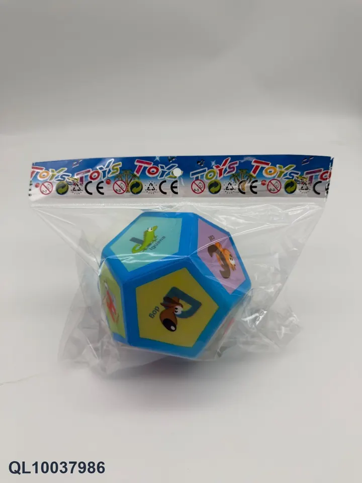 12-Sided Letter Pu Dice (10cm) OPP Bag wholesale from Qili Toys