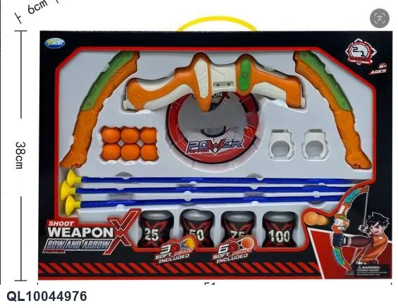 2-In-1 Catapult Bow With Light, 5 Digital Barrels And 1 Target Window Box wholesale from Qili Toys