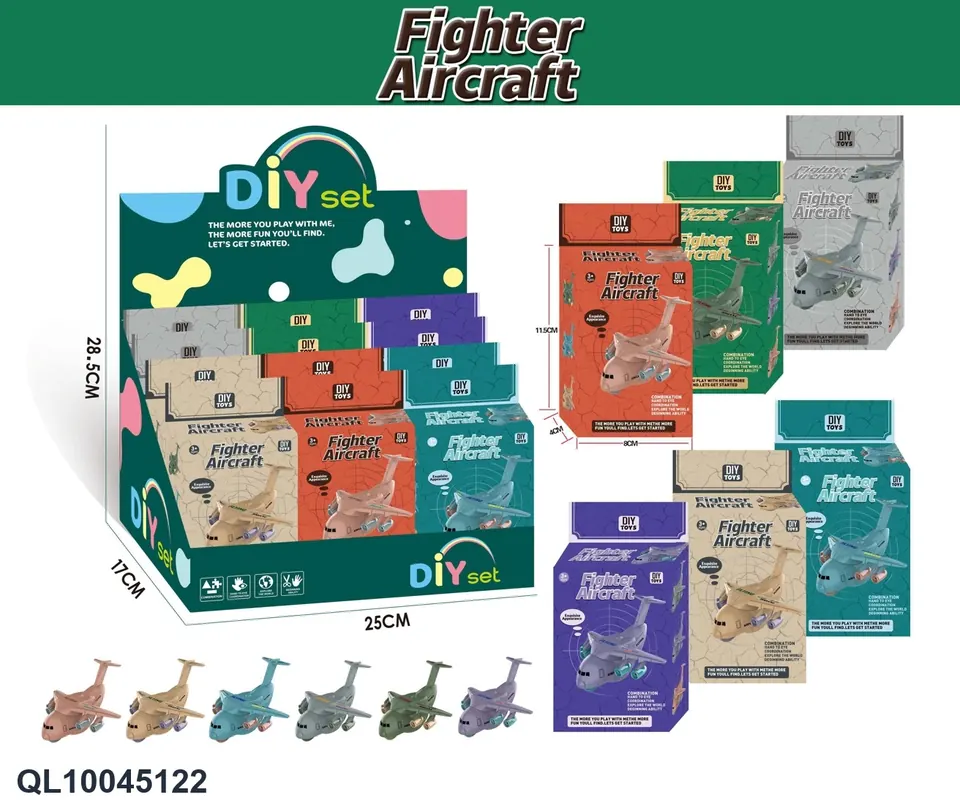 DIY Puzzle Assembled Fighter Display Box wholesale from Qili Toys