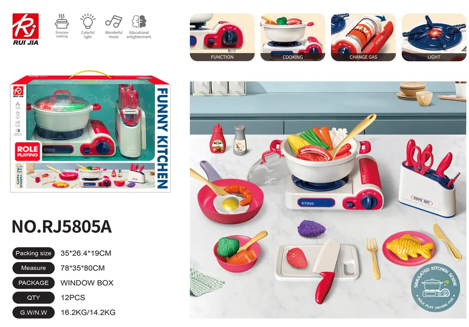 Educational Simulation Hot Pot With Sound And Lights Window Box wholesale from Qili Toys