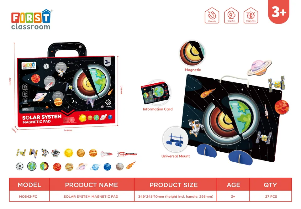 Magnetic Board - Solar System Color Box wholesale from Qili Toys