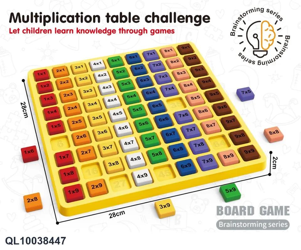 Multiplication Table Educational Toys Color Box wholesale from Qili Toys