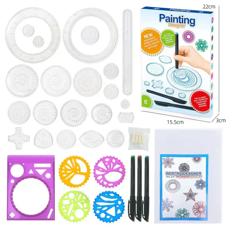 Set Of 33 Measuring Tools, Including Both A 2-In-1 Ruler And Other Measuring Instruments. Color Box wholesale from Qili Toys