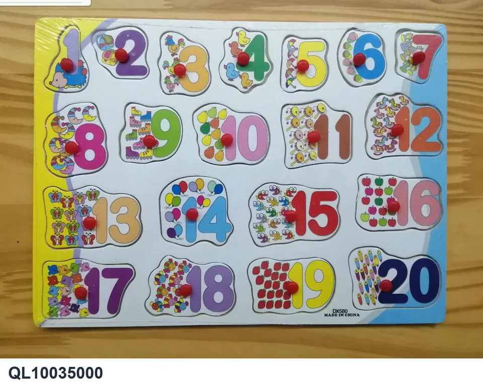Wooden Numbers Scratch Pad Shrink Film wholesale from Qili Toys