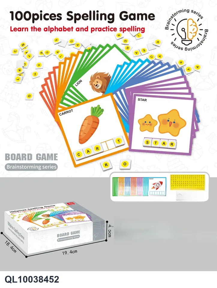 Word Spelling Educational Toys Color Box wholesale from Qili Toys