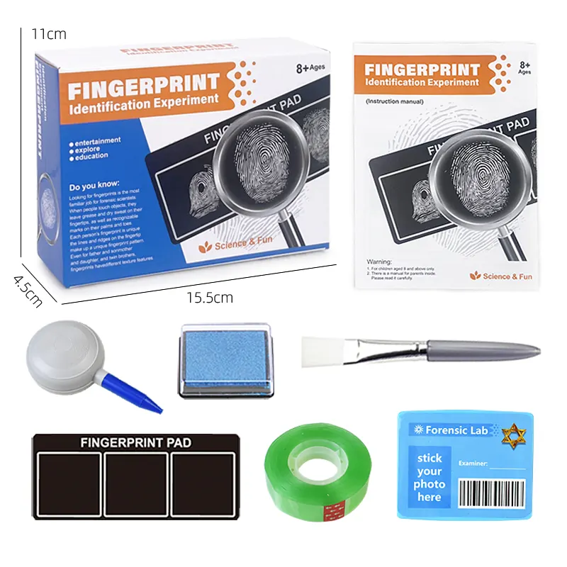 Fingerprint Identification Science Experiment Color Box wholesale from Qili Toys