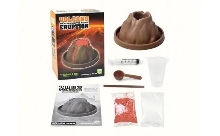 Volcano Eruption (cpc, experiment kit science experiment set for educational observation and play) Color Box wholesale from Qili Toys