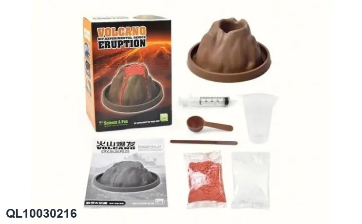 Volcano Eruption (cpc, experiment kit science experiment set for educational observation and play) Color Box wholesale from Qili Toys