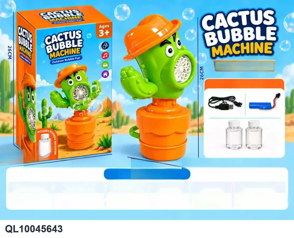 Electric Bubble Machine Color Box wholesale from Qili Toys
