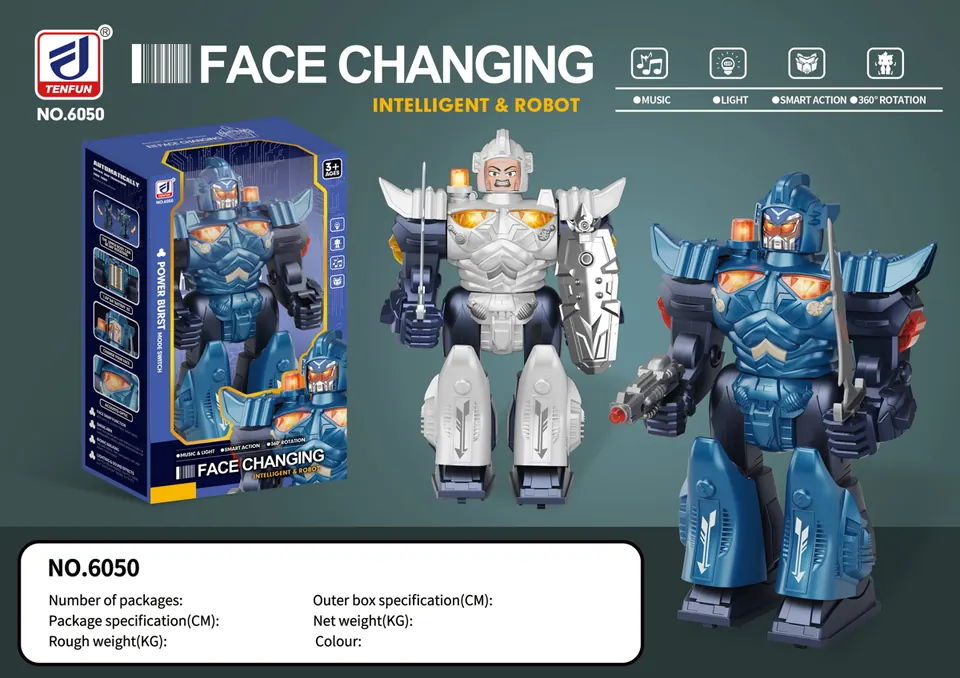 Electric Face-Changing Robot Window Box wholesale from Qili Toys