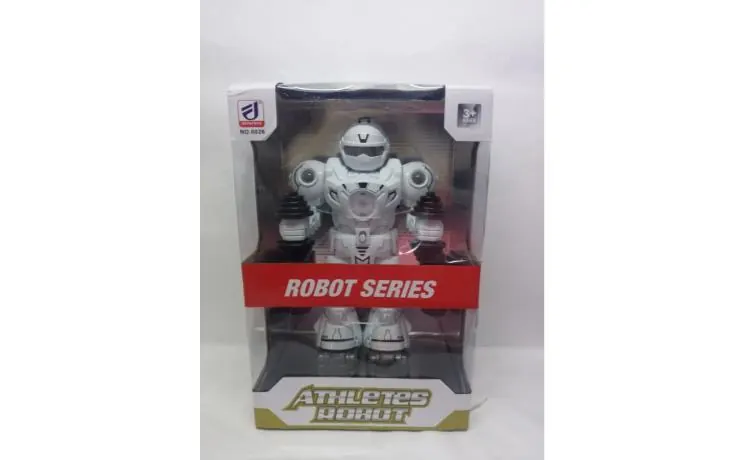 Electric Motion Robot (sprayed black and blue) Window Box wholesale from Qili Toys