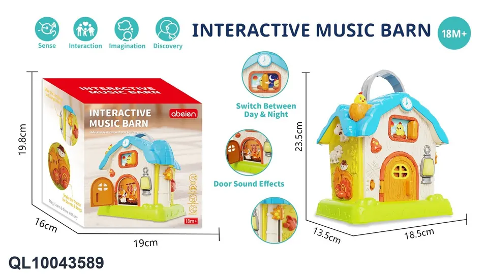 Farmer's House (light and music) Color Box wholesale from Qili Toys