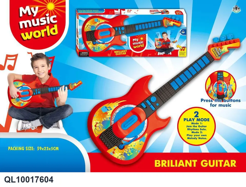 Kids Electronic Toy Guitar Window Box wholesale from Qili Toys