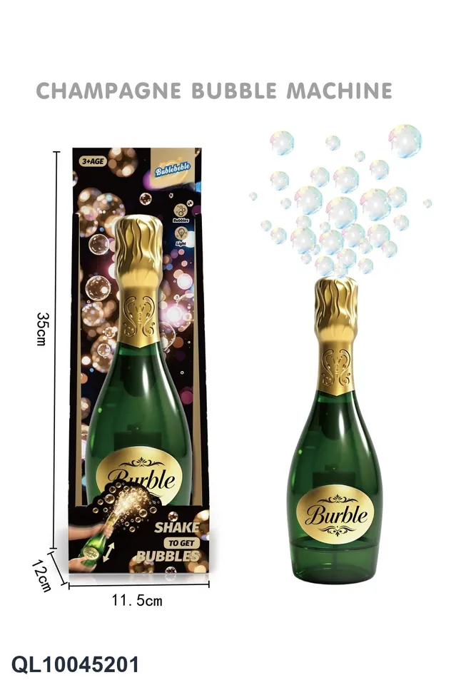 Party Champagne Bubble Machine Display Box wholesale from Qili Toys