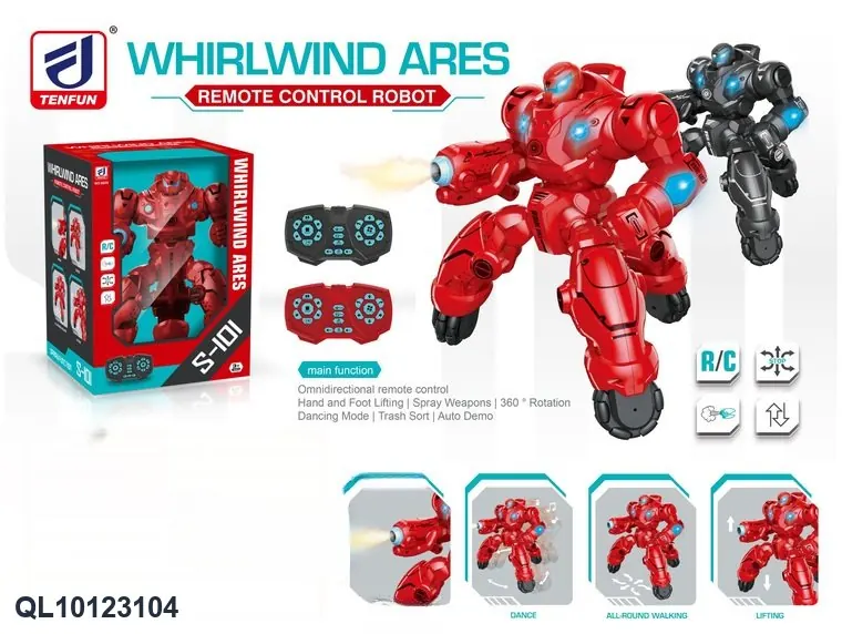 Remote Control Stunt Robot Whirlwind War God Window Box wholesale from Qili Toys