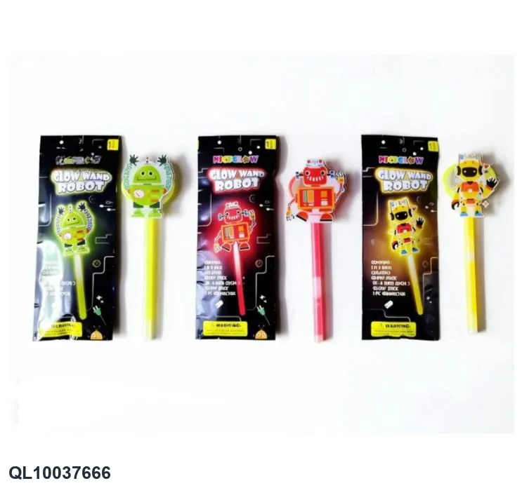 Robot Series Light Sticks (3 types mixed) Aluminum Thin Bag wholesale from Qili Toys