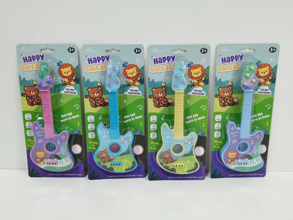Animal Guitar (4 colors) Blister Board wholesale from Qili Toys