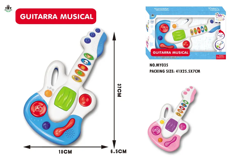 Cartoon Guitar (battery not included) Window Box wholesale from Qili Toys