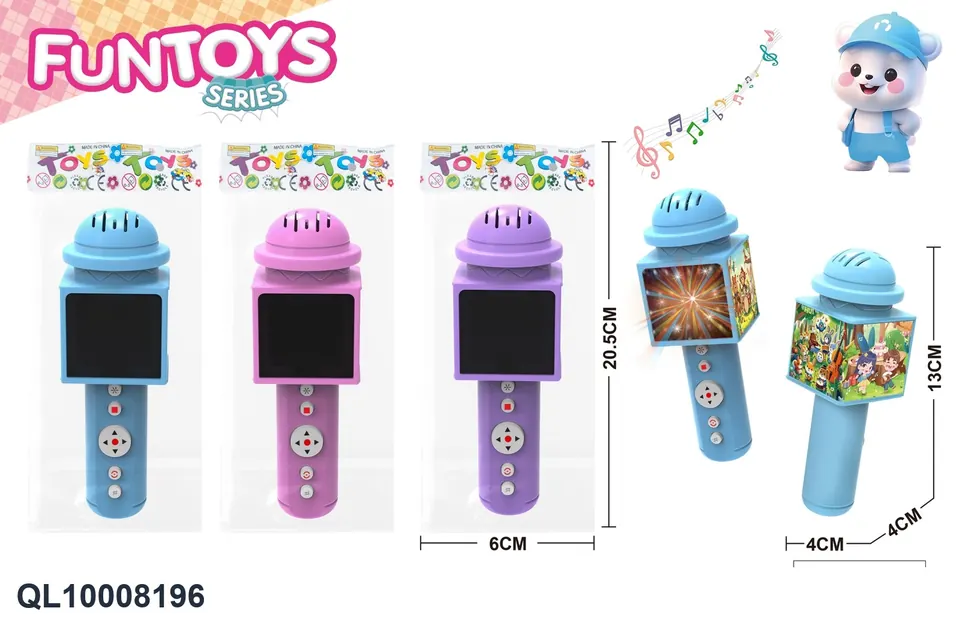 Cartoon Small Microphone OPP Bag wholesale from Qili Toys